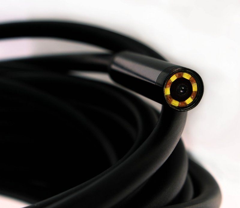 W-Star USB endoskopická kamera 1280x960, kabel 5m, průměr 8mm a zrcátkem - obrázek produktu