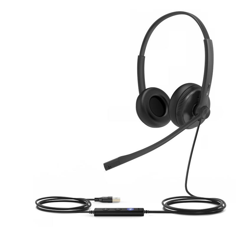Yealink UH34 Dual náhlavní souprava na obě uši s USB konektorem pro Teams - obrázek produktu