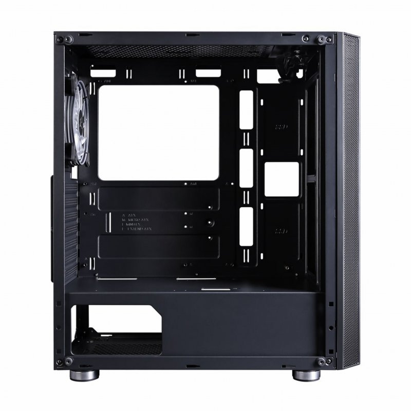 case Zalman miditower R2 black, E-ATX/ mATX/ ATX, průhledný bok, bez zdroje, USB3.0, černá - obrázek č. 4