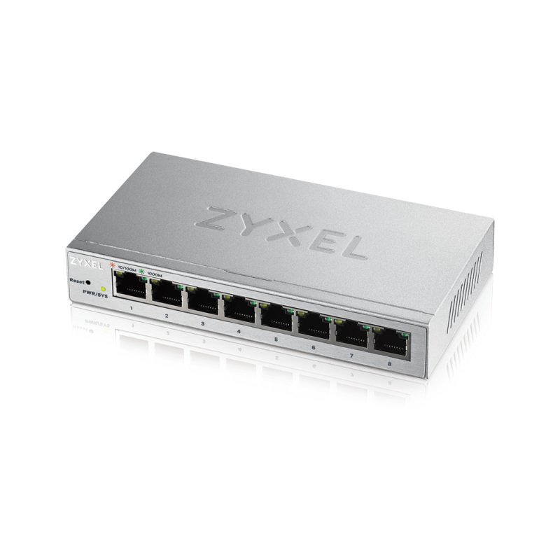 ZyXEL GS1200-8, 8 Port Gigabit webmanaged Switch - obrázek produktu