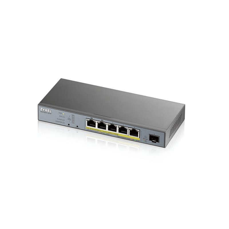 ZYXEL GS1350-6HP 6 Port manged CCTV PoE witch, 60W, 802.3BT - obrázek produktu