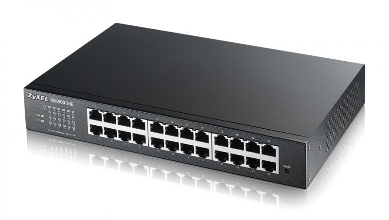 ZyXEL 24xGb IPv6 fanless smart switch GS1900-24E - obrázek produktu
