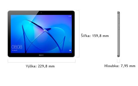 HUAWEI MediaPad T3 10.0 32GB WiFi Space Gray - obrázek č. 4