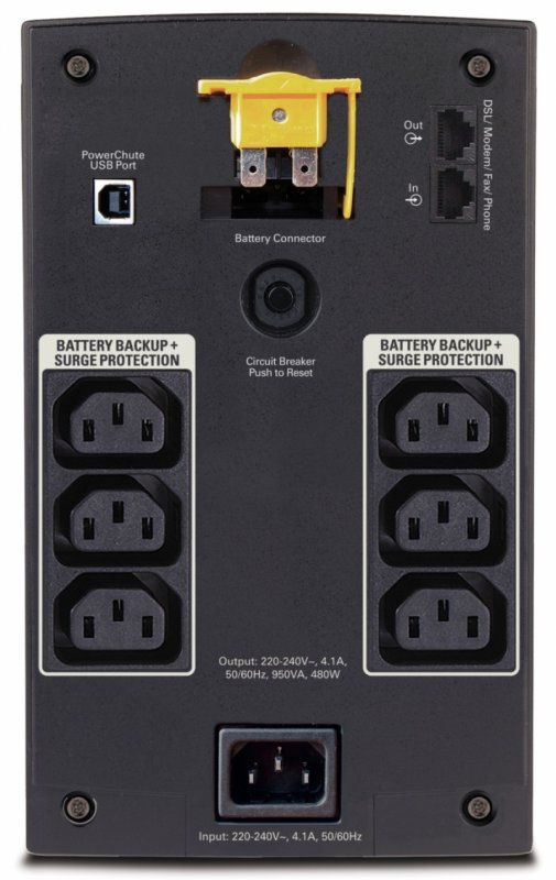 APC Back-UPS 950VA, 230V, AVR, IEC Sockets - obrázek č. 1