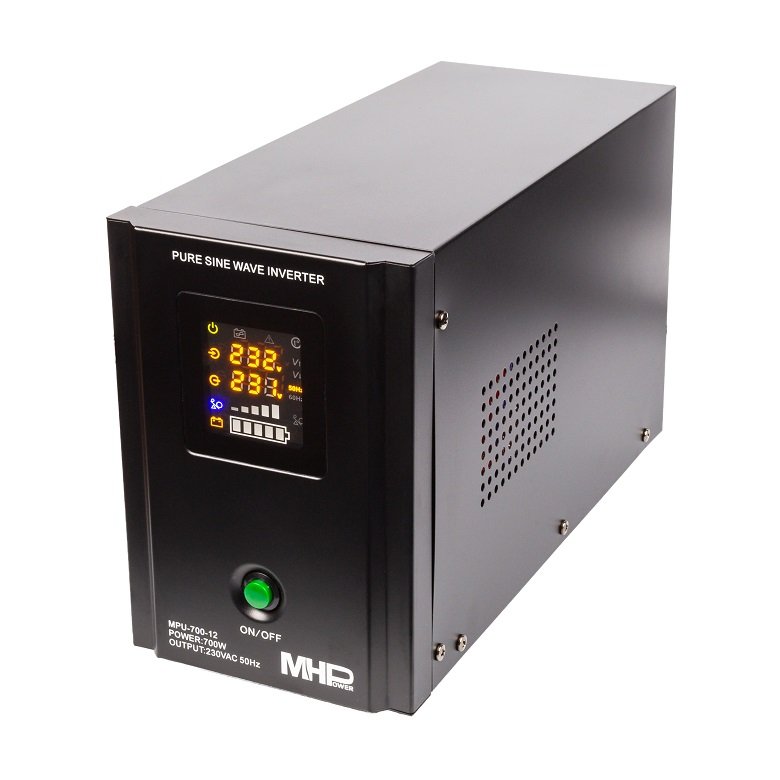 Záložní zdroj MHPower MPU700-12,UPS,700W, čistá sinus - obrázek produktu