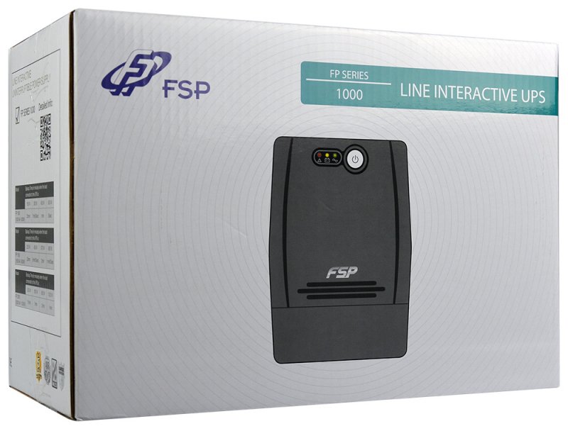 FSP UPS FP 1000, 1000 VA /  600 W, line interactive - obrázek č. 3