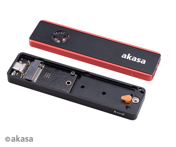 AKASA USB 3.2 Gen 2 ext. rámeček pro M.2 SSD RGB - obrázek č. 1
