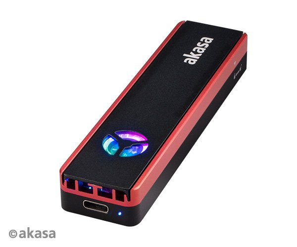 AKASA USB 3.2 Gen 2 ext. rámeček pro M.2 SSD RGB - obrázek produktu