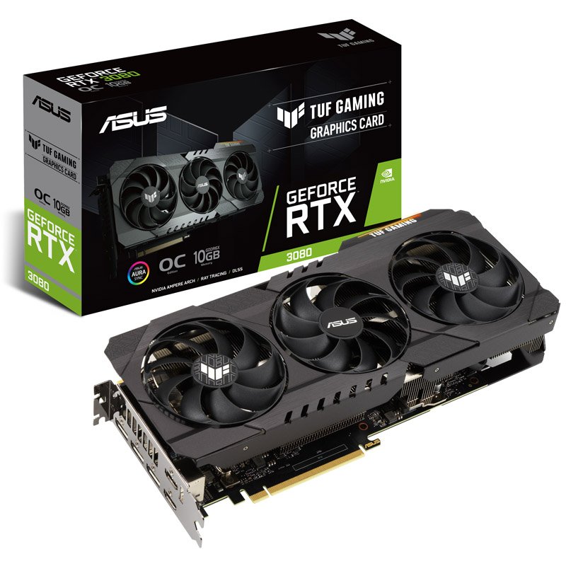 ASUS TUF GAMING GeForce RTX™ 3080 OC edition 10GB GDDR6X - obrázek č. 4