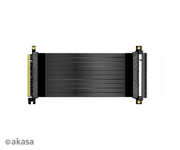 AKASA Riser black X2, 20 cm - obrázek produktu