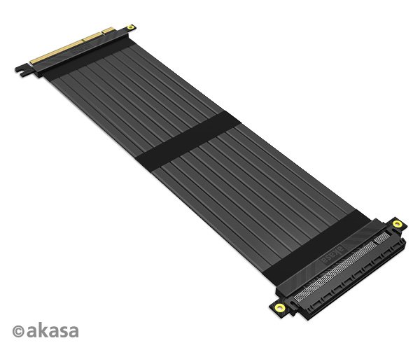 AKASA Riser black X3, 30 cm - obrázek č. 2
