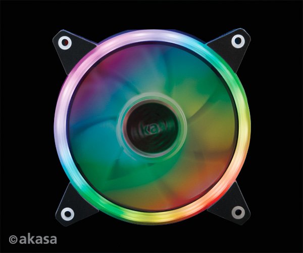 přídavný ventilátor Akasa Vegas R7 LED 12 cm RGB - obrázek č. 1
