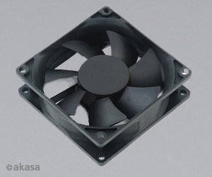 ventilátor Akasa - 8 cm - Paxfan - černý - obrázek produktu