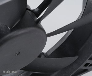ventilátor Akasa - 12 cm  - černý - tichý S - obrázek č. 1