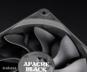 ventilátor Akasa - 12 cm APACHE black - obrázek č. 2