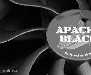 ventilátor Akasa - 12 cm APACHE black - obrázek č. 1