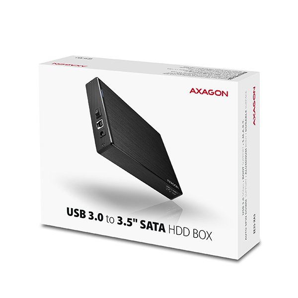 AXAGON EE35-XA3, USB 3.2 Gen 1 - SATA, 3.5" externí ALINE box - obrázek č. 3