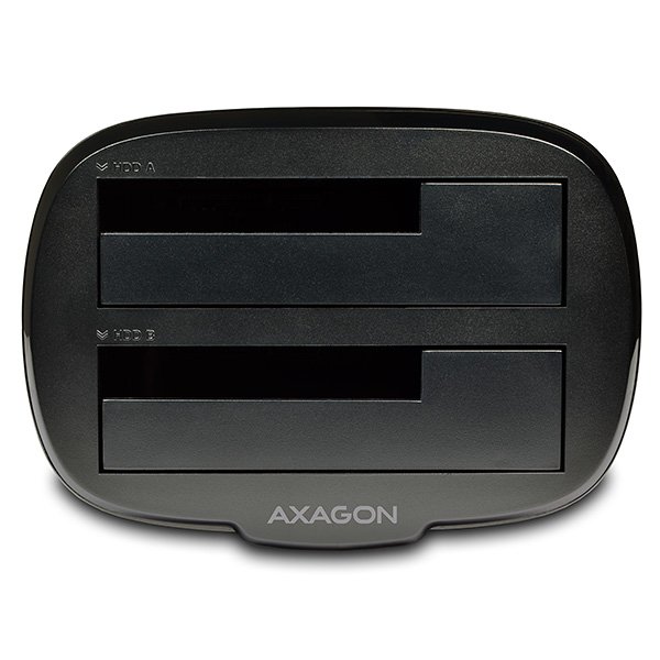 AXAGON ADSA-ST, USB 3.2 Gen 1 - 2x SATA 6G 2.5"/ 3.5" SSD/ HDD CLONE DUAL dokovací stanice - obrázek č. 5