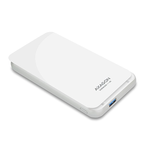 AXAGON EE25-S6, USB3.0 - SATA 6G, 2.5" SCREWLESS externí box, bílý - obrázek č. 9