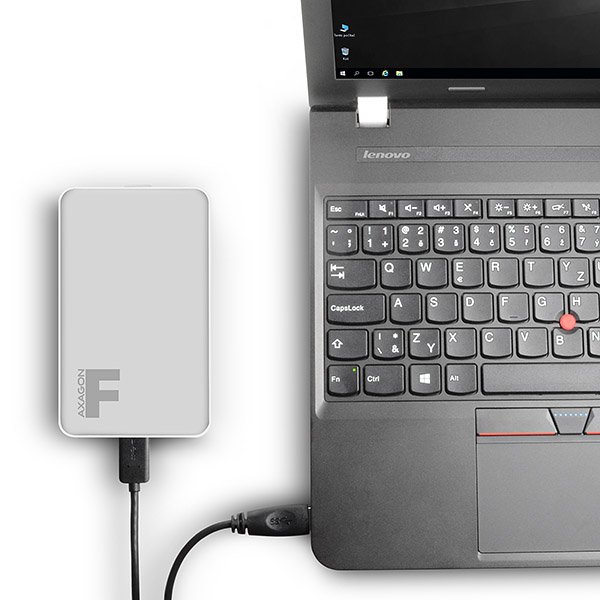 AXAGON EE25-F6S, USB3.0 - SATA 6G 2.5" FULLMETAL externí box, stříbrný - obrázek č. 3