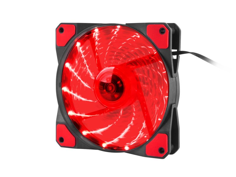 Ventilátor Genesis Hydrion 120, červené LED, 120mm - obrázek produktu