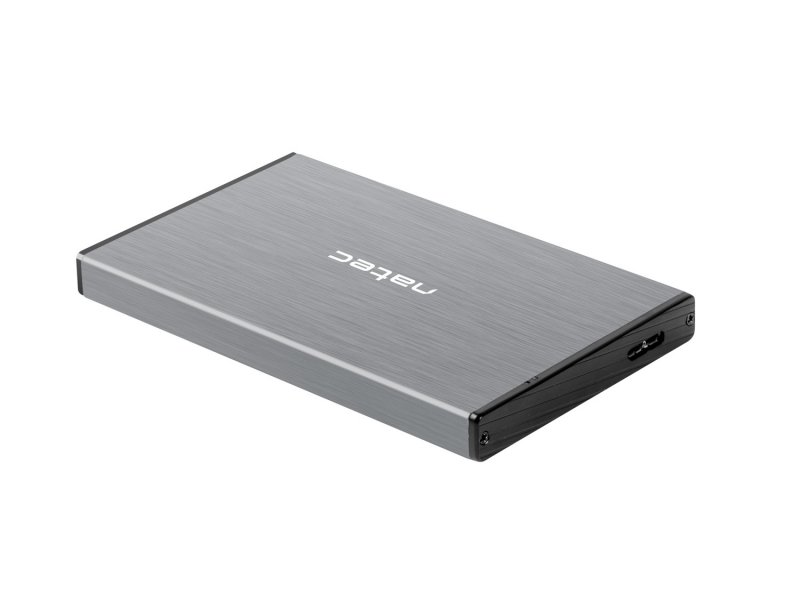 Externí box pro HDD 2,5" USB 3.0 Natec Rhino Go, šedý, hliníkové tělo - obrázek č. 2