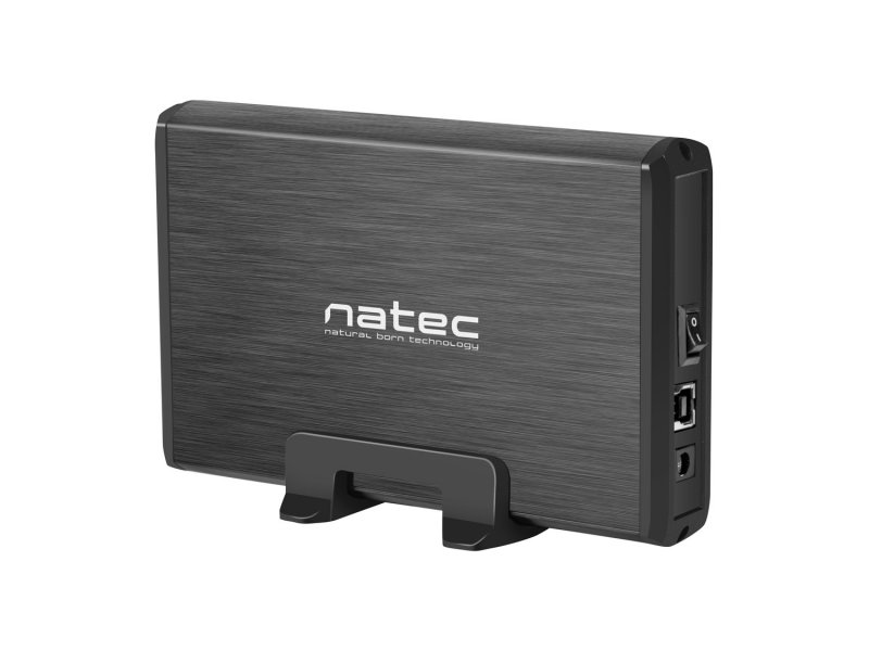 Externí box pro HDD 3,5" USB 3.0 Natec Rhino, černý,  včetně napájecího adaptéru - obrázek č. 1