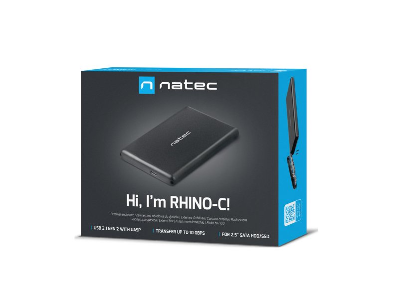 Externí box pro HDD/ SSD 2,5" USB-C 3.1 Natec Rhino-C - obrázek č. 5