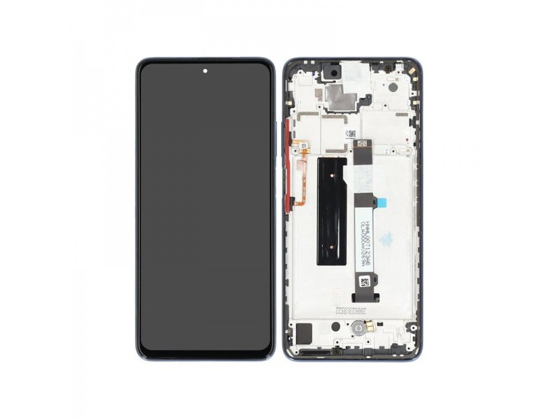LCD displej + rámeček pro Xiaomi Mi 10T Lite 5G Atlantic šedá/tarnish (Service Pack) - obrázek produktu