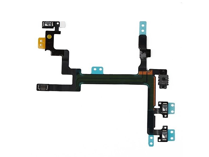 Flex kabel tlačítka zapínání + tlačítka hlasitosti + kovová destička pro Apple iPhone SE - obrázek produktu