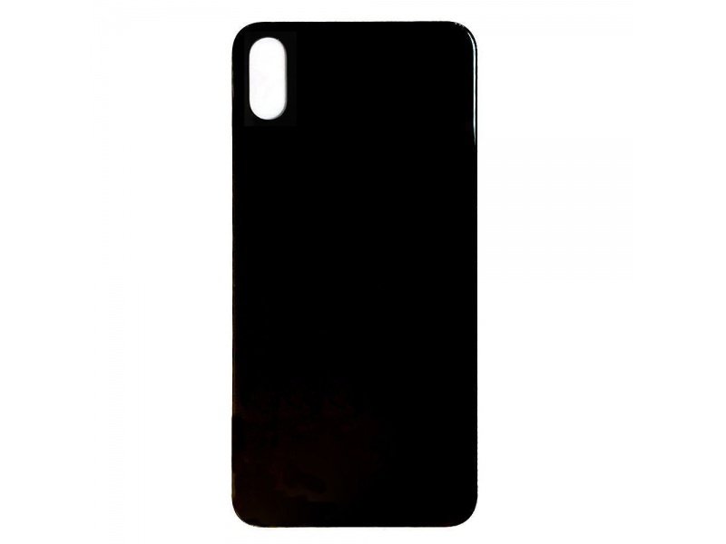Sklo zadního krytu pro Apple iPhone XS Max (černá) - obrázek produktu