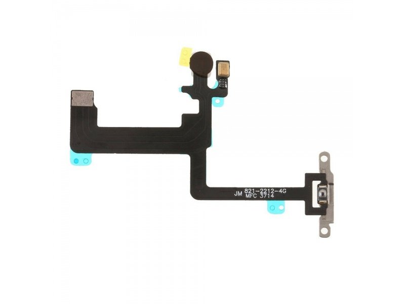 Flex kabel tlačítka zapínání + kovová destička pro Apple iPhone 6 Plus - obrázek produktu