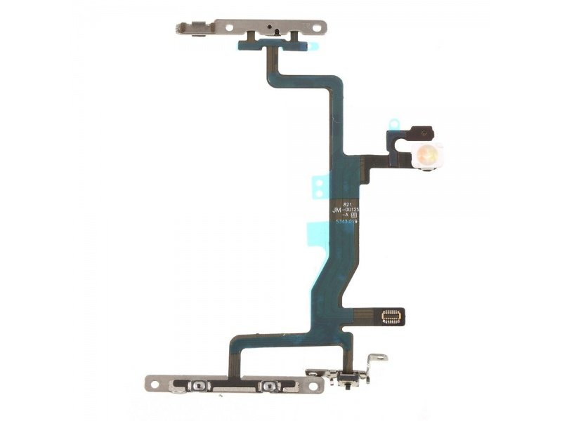 Flex kabel tlačítka zapínání + tlačítka hlasitosti + kovová destička pro Apple iPhone 6S - obrázek produktu