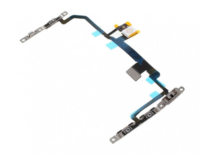 Flex kabel tlačítka zapínání + tlačítka hlasitosti + kovová destička pro Apple iPhone 8 Pl - obrázek produktu