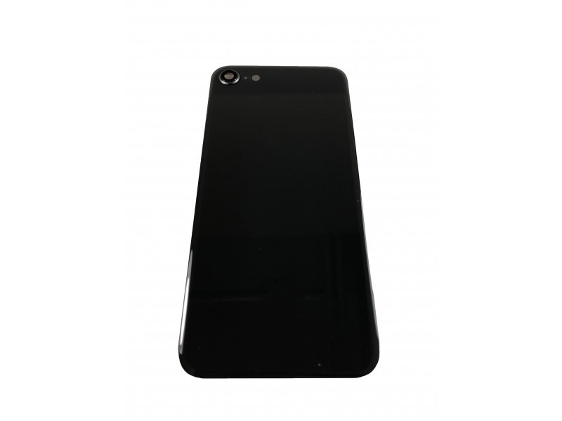 Sklo zadního krytu se sklem kamer pro Apple iPhone 8 (černá) - obrázek produktu