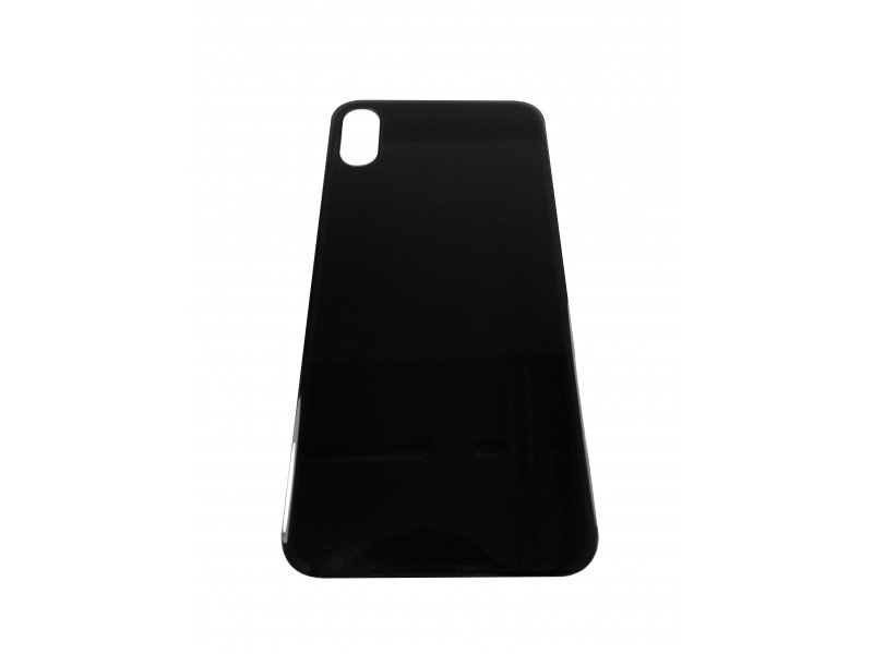 Sklo zadního krytu s větším otvorem na kameru pro Apple iPhone XS (černá) - obrázek produktu