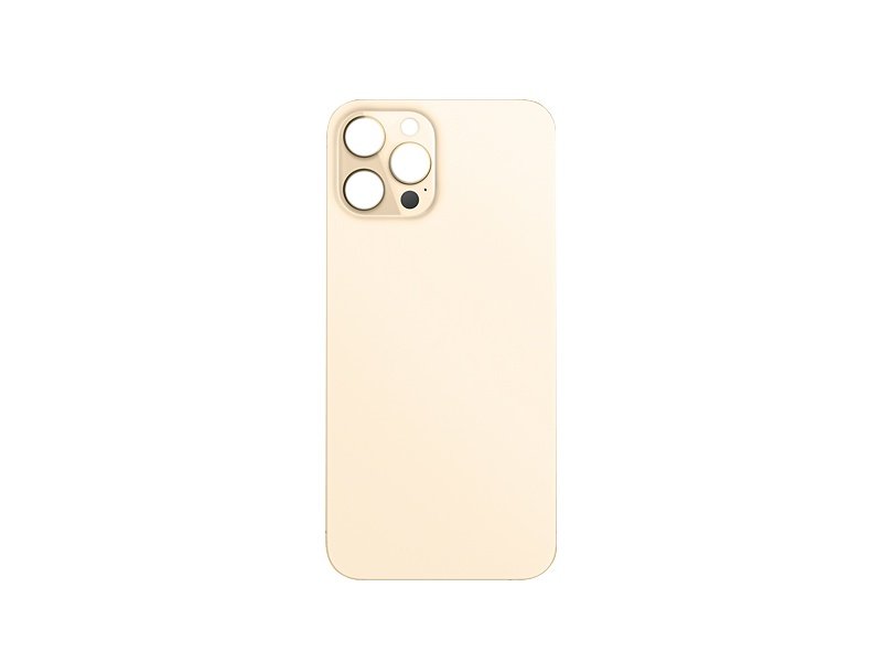 Sklo zadního krytu pro Apple iPhone 12 Pro Max zlatá - obrázek produktu