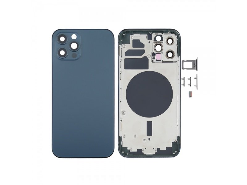 Zadní kryt pro Apple iPhone 12 Pro osazený tichomořsky modrá - obrázek produktu