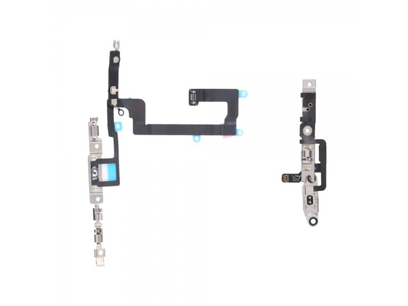 Flex kabel tlačítka zapínání + hlasitosti + kovová destička pro Apple iPhone 14 - obrázek produktu