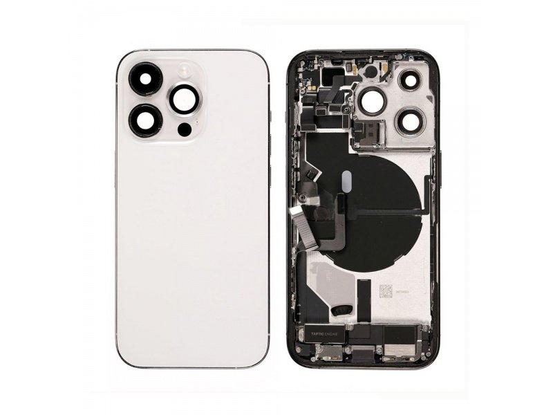 Zadní kryt osazený pro Apple iPhone 14 Pro stříbrná (US verze) - obrázek produktu