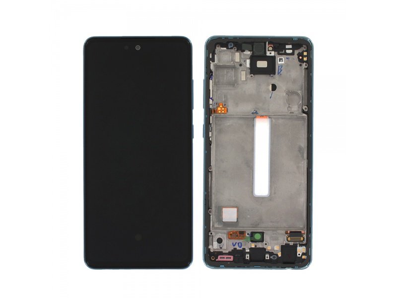 LCD displej + rámeček pro Samsung Galaxy A52 4/5G A525/526 modrá (Service Pack) (GH82-25524B) - obrázek produktu