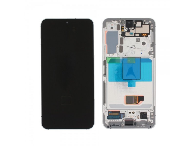 LCD displej + rámeček pro Samsung Galaxy S22 S901B 2022 bílá (Service Pack) (GH82-27520B) - obrázek produktu