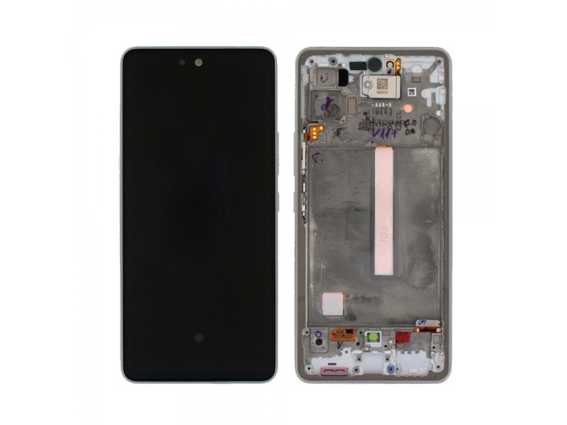 LCD displej + rámeček pro Samsung Galaxy A53 A536 5G 2022 Awesome bílá (Service Pack) (GH82-28024B) - obrázek produktu