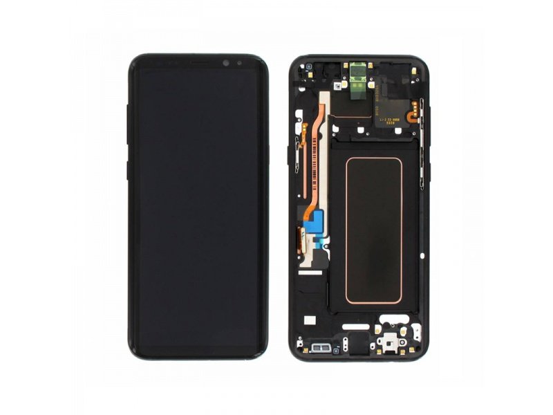 LCD displej + rámeček pro Samsung Galaxy S8 Plus G955 černá (Service Pack) (GH97-20470A) - obrázek produktu