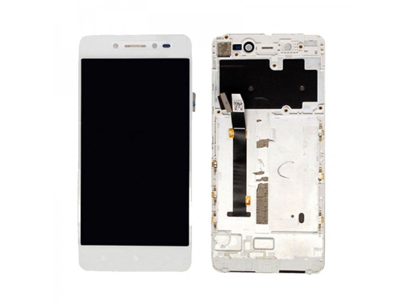 LCD displej + rámeček pro Lenovo S90 bílá / růžová (OEM) - obrázek produktu