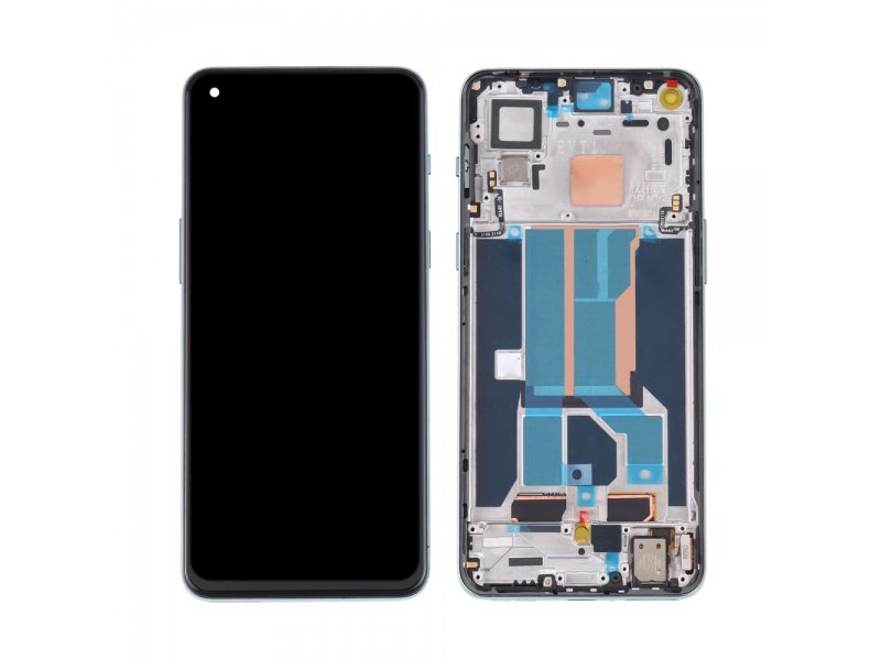 LCD + Dotyk + Rámeček pro OnePlus Nord 2 5G šedá (OEM, AMOLED,) - obrázek produktu