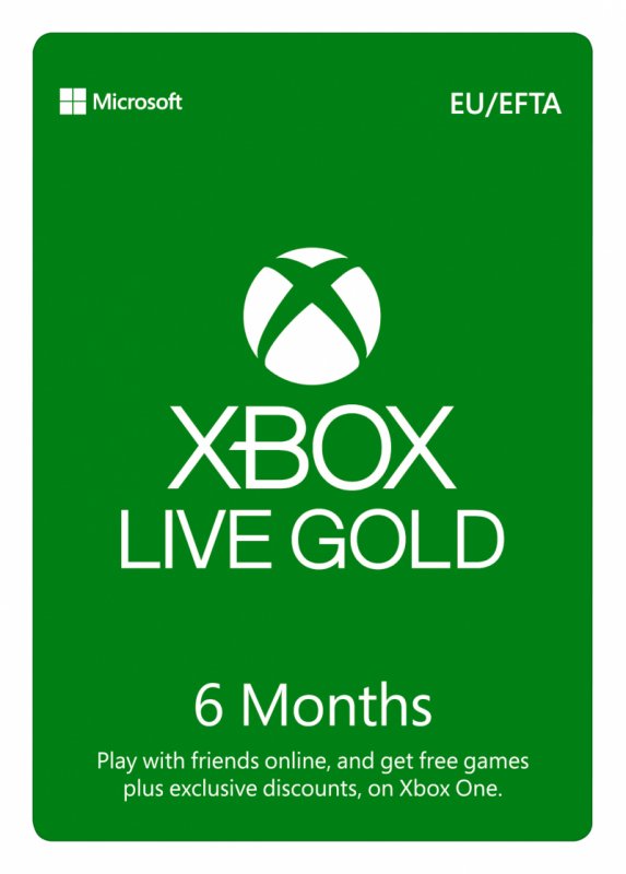 ESD XBOX - Zlaté členství Xbox Live Gold - 6 měsíců (EuroZone) - obrázek č. 1