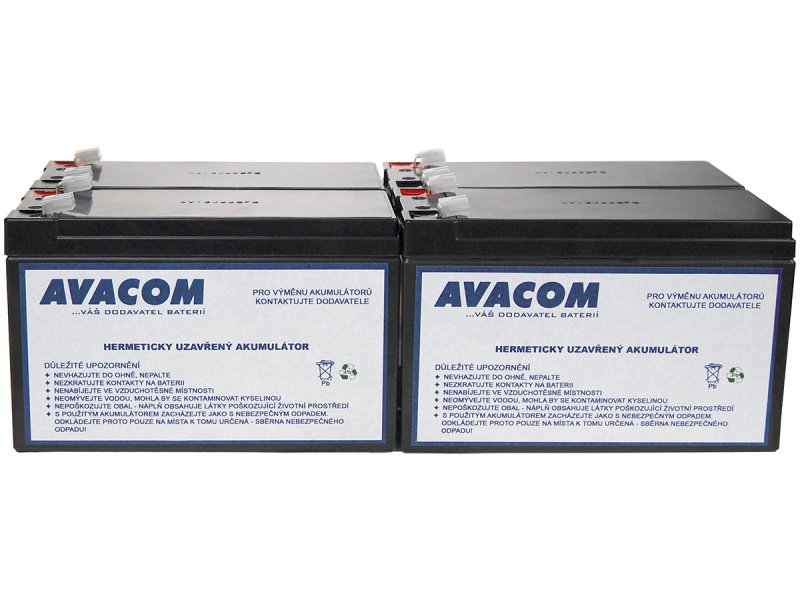 Bateriový kit AVACOM AVA-RBC23-KIT náhrada pro renovaci RBC23 (4ks baterií) - obrázek produktu