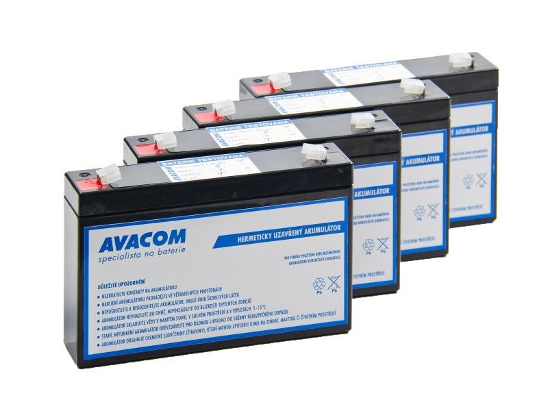 Bateriový kit AVACOM AVA-RBC34-KIT náhrada pro renovaci RBC34 (4ks baterií) - obrázek produktu