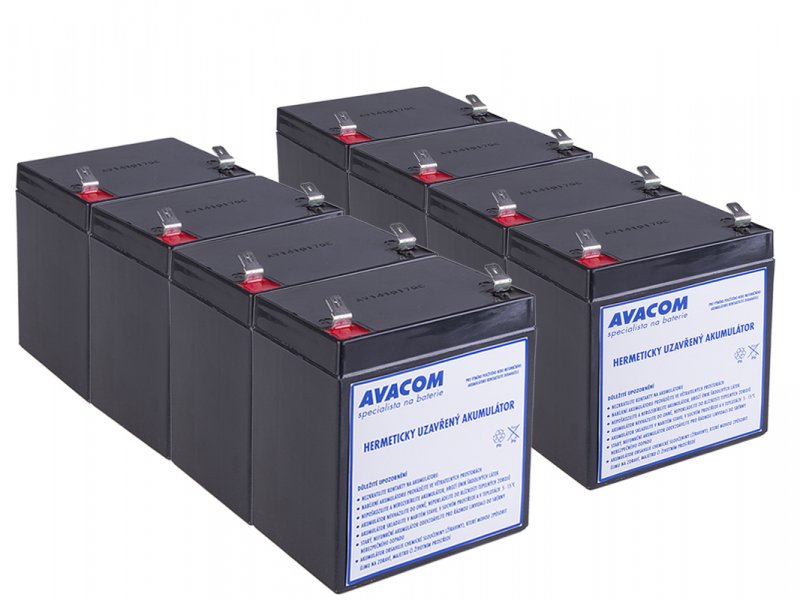 Bateriový kit AVACOM AVA-RBC43-KIT náhrada pro renovaci RBC43 (8ks baterií) - obrázek produktu